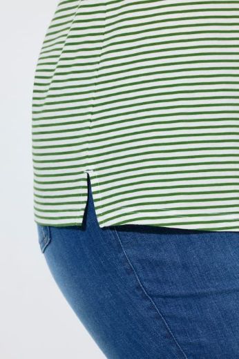 Plus size veliki brojevi Majica kratkih rukava V ovratnika za punije