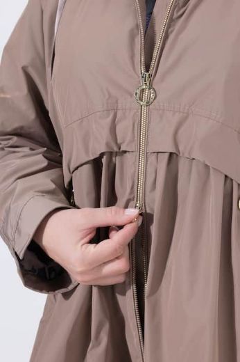 Plus size veliki brojevi Jakna vodoodbojna dužeg A kroja za punije