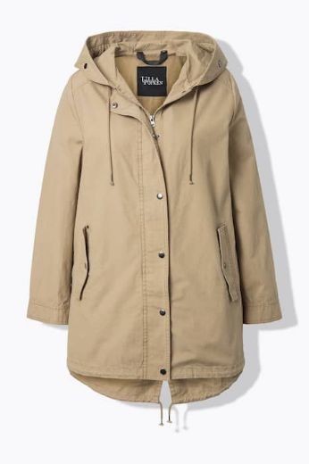 Plus size veliki brojevi Parka s kapuljačom A kroja za punije