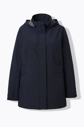 Plus size veliki brojevi Jakna s kapuljačom A kroja za punije