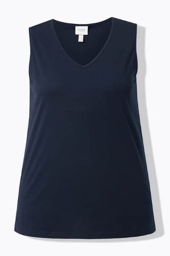 Plus size veliki brojevi Majica bez rukava V ovratnika za punije