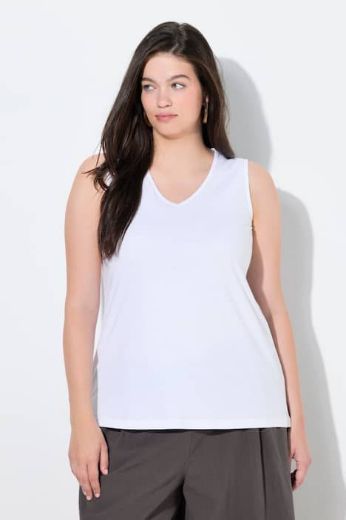 Plus size veliki brojevi Majica bez rukava V ovratnika za punije