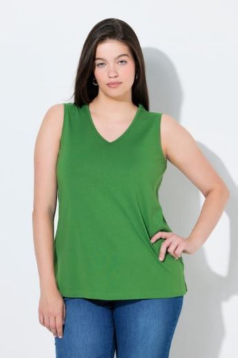 Plus size veliki brojevi Majica bez rukava V ovratnika za punije