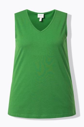 Plus size veliki brojevi Majica bez rukava V ovratnika za punije