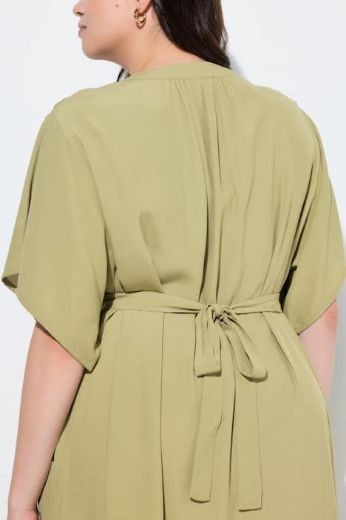 Plus size veliki brojevi Haljina maxi kratkih rukava V ovratnika za punije