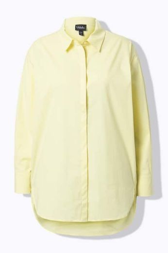 Plus size veliki brojevi Košulja dugih rukava skrivenog kopčanja za punije