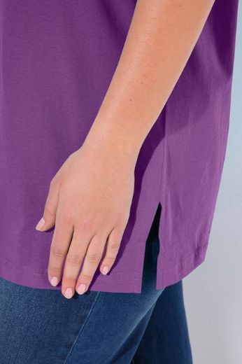 Plus size veliki brojevi Majica V izrez Basic za punije