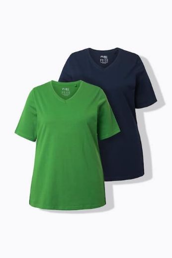 Plus size veliki brojevi Majica 2 komada kratkih rukava za punije