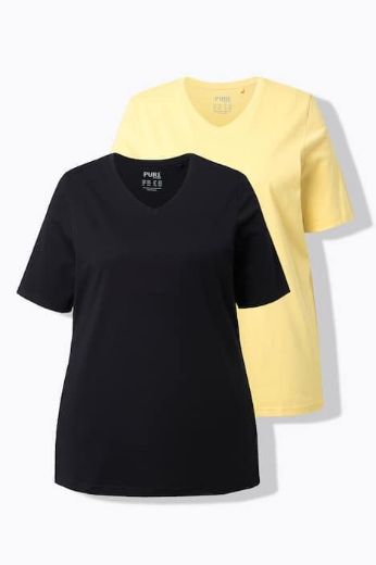 Plus size veliki brojevi Majica 2 komada kratkih rukava za punije