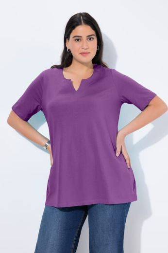 Plus size veliki brojevi Majica A kroj V ovratnik za punije