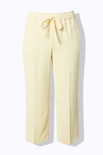 Plus size veliki brojevi Hlače ravnog kroja nogavica s vezanjem u struku za punije