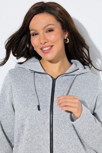 Plus size veliki brojevi Jakna lagana s kapuljačom od flisa za punije