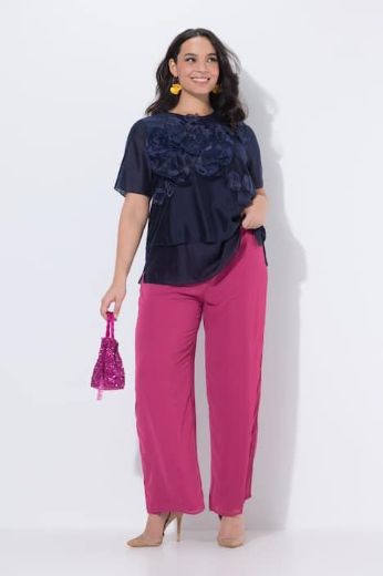 Plus size veliki brojevi Hlače elegantne šireg kroja nogavica za punije