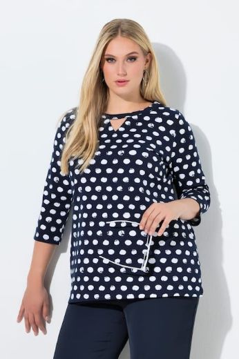 Plus size veliki brojevi Majica 3/4 rukava okruglog ovratnika za punije