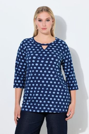 Plus size veliki brojevi Majica 3/4 rukava okruglog ovratnika za punije