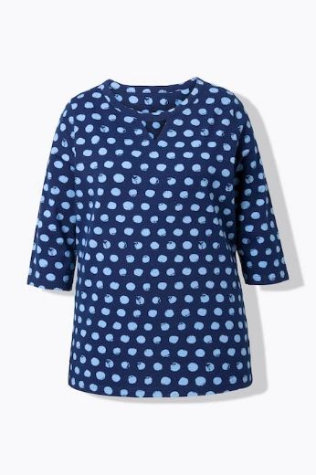 Plus size veliki brojevi Majica 3/4 rukava okruglog ovratnika za punije