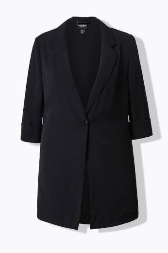 Plus size veliki brojevi Sako 3/4 rukava dužeg kroja za punije