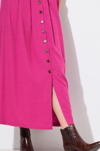 Plus size veliki brojevi Haljina maxi kratkih rukava okruglog ovratnika za punije