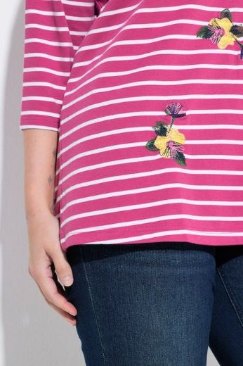 Plus size veliki brojevi Majica 3/4 rukava okruglog ovratnika za punije