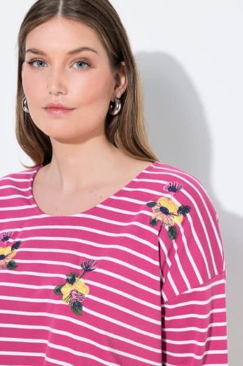 Plus size veliki brojevi Majica 3/4 rukava okruglog ovratnika za punije