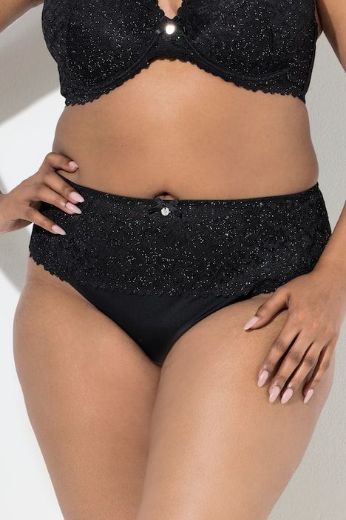 Plus size veliki brojevi Gaćice tange s ukrasnom čipkom za punije