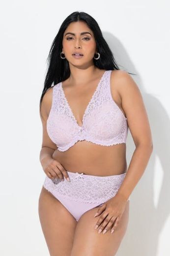 Plus size veliki brojevi Gaćice tange s ukrasnom čipkom za punije