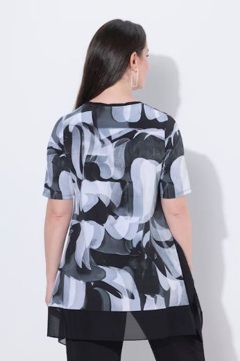 Plus size veliki brojevi Majica kratkih rukava V ovratnika za punije