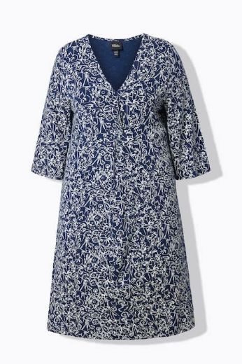 Plus size veliki brojevi Haljina midi 3/4 rukava za punije