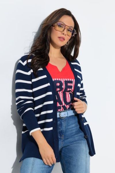 Veliki brojevi Kardigan na kopčanje moda za punije