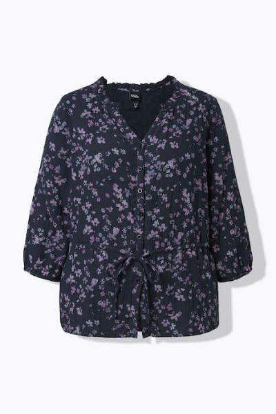 Veliki brojevi Bluza 3/4 rukava A kroja moda za punije