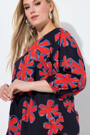 Plus size veliki brojevi Tunika 3/4 rukava A kroja za punije