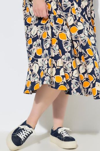 Plus size veliki brojevi Suknja midi elastičnog struka za punije