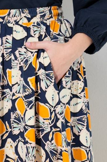 Plus size veliki brojevi Suknja midi elastičnog struka za punije