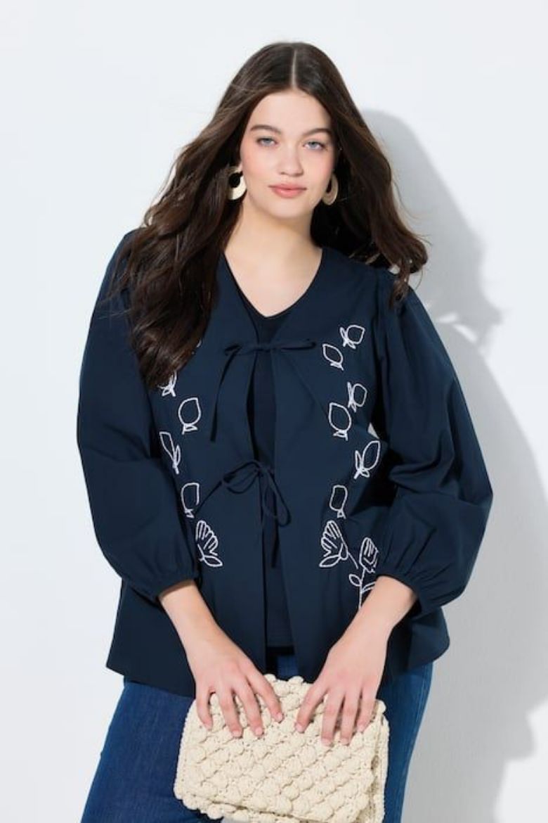 Plus size veliki brojevi Bluza dugih rukava A kroja za punije