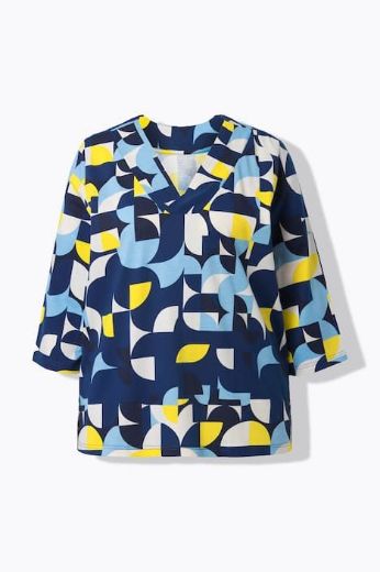 Plus size veliki brojevi Majica 3/4 rukava A kroja za punije