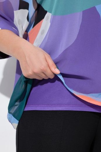 Plus size veliki brojevi Tunika 3/4 rukava V ovratnika za punije