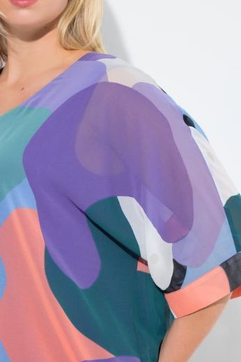 Plus size veliki brojevi Tunika 3/4 rukava V ovratnika za punije