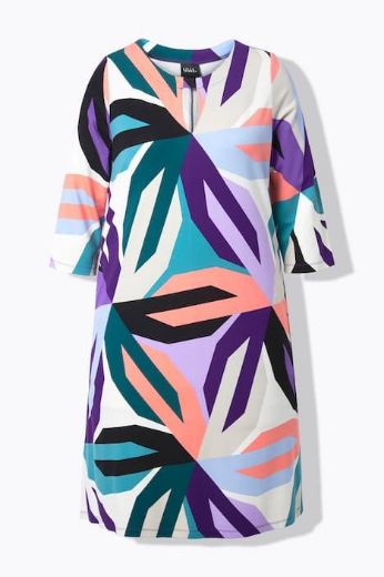 Plus size veliki brojevi Haljina midi 3/4 rukava za punije