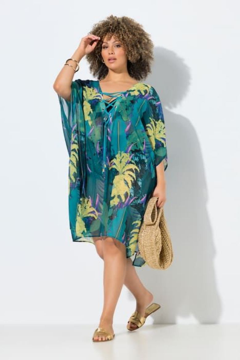 Plus size veliki brojevi Tunika 3/4 rukava dužeg kroja za punije