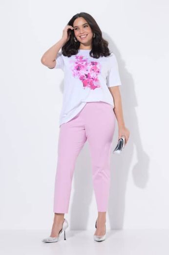 Plus size veliki brojevi Hlače 7/8 s elastičnim pojasom u struku za punije