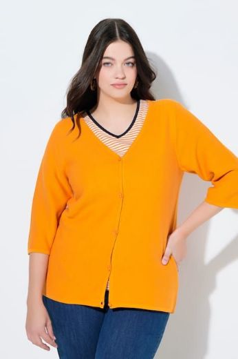 Plus size veliki brojevi Kardigan s 3/4 rukavima za punije