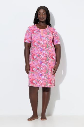 Plus size veliki brojevi Spavaćica kratkih rukava 2 komada za punije