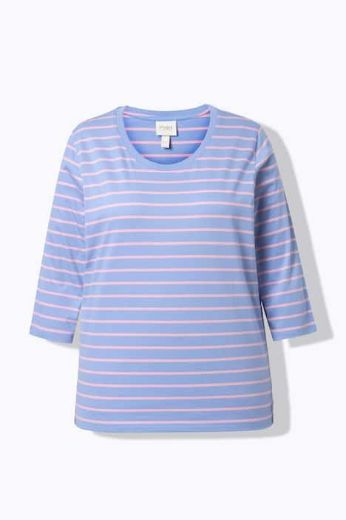 Plus size veliki brojevi Majica 3/4 rukava okruglog ovratnika za punije