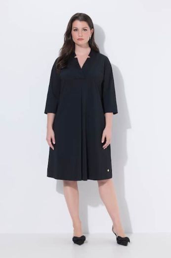 Plus size veliki brojevi Haljina midi 3/4 rukava za punije