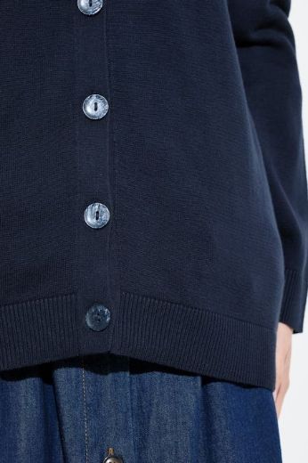 Plus size veliki brojevi Kardigan od mješavine vune na kopčanje za punije