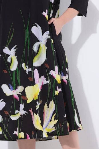 Plus size veliki brojevi Haljina midi 3/4 rukava za punije