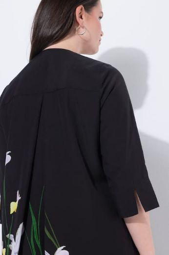 Plus size veliki brojevi Haljina midi 3/4 rukava za punije