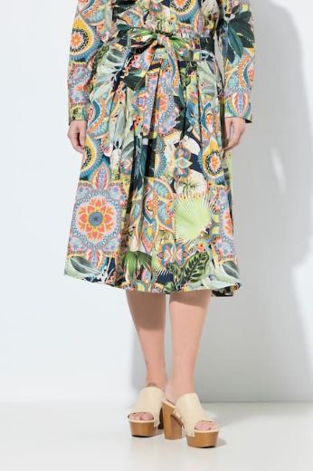 Plus size veliki brojevi Suknja midi A kroja za punije