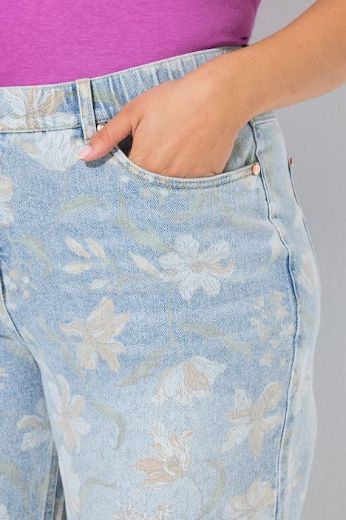 Plus size veliki brojevi Traperice širokih nogavica za punije