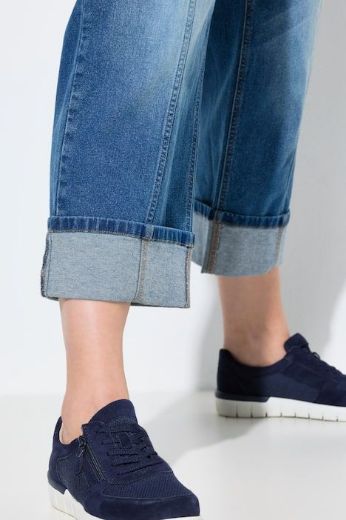 Plus size veliki brojevi Traperice širokih ravnih nogavica za punije